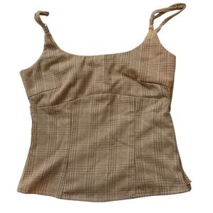 H&M Checkered Beige Camisole